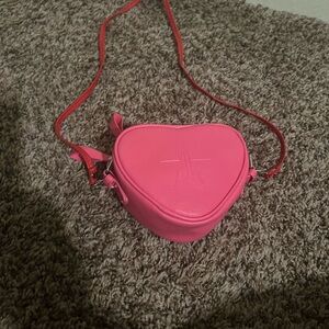 Jeffree Star Pink Heart Crossbody Bag